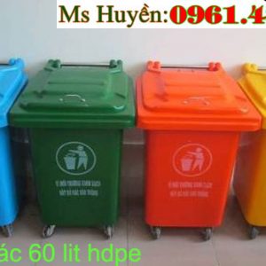 Thùng rác nhựa 60 lit HDPE