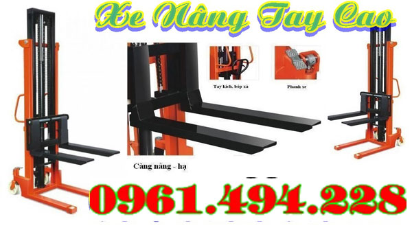 xe nâng tay cao 1.5 tấn ở hưng yên mới