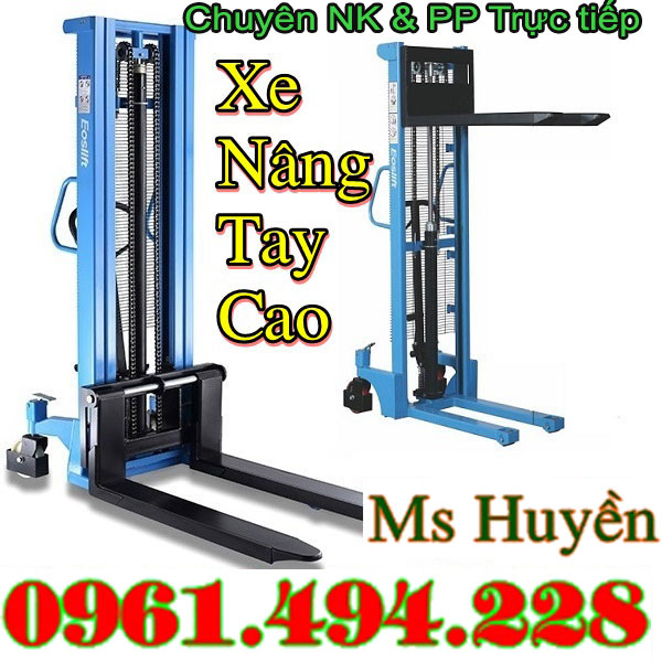 xe nâng tay cao 1 tấn 2 tấn tại Hải Dương