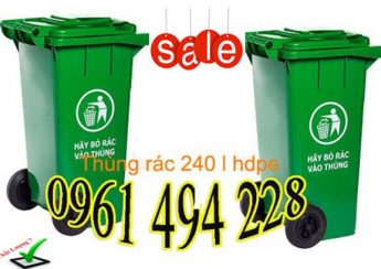Thùng rác công cộng 120 lit 240 lit tại Thanh Xuân