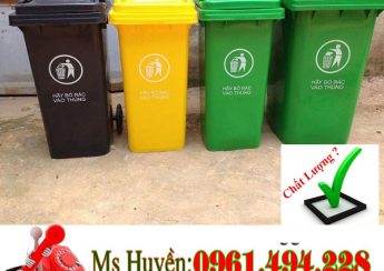 thùng rác công cộng tại quận Hoàng Mai
