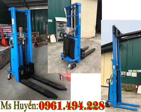 cách sử dụng xe nâng bán tự động