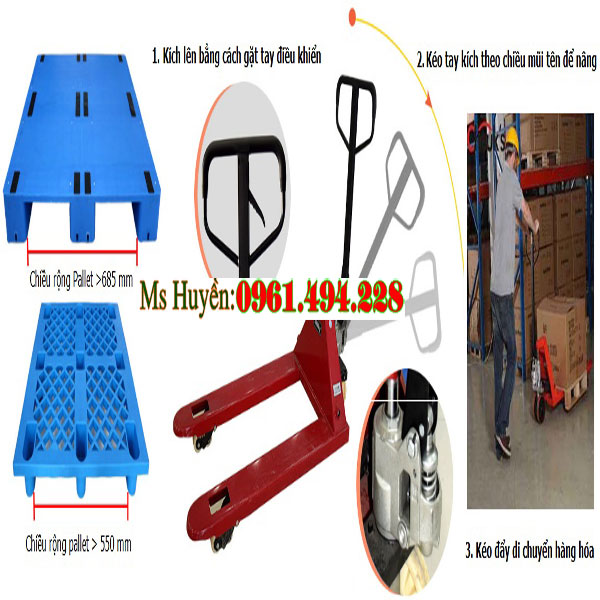 hướng dẫn lắp tay xe nâng tay
