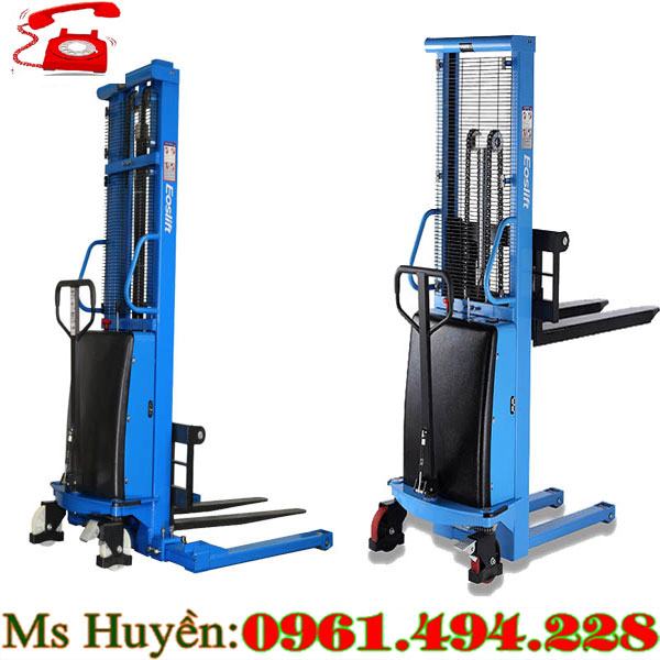 xe nâng bán tự động 1 tấn 1.5 tấn