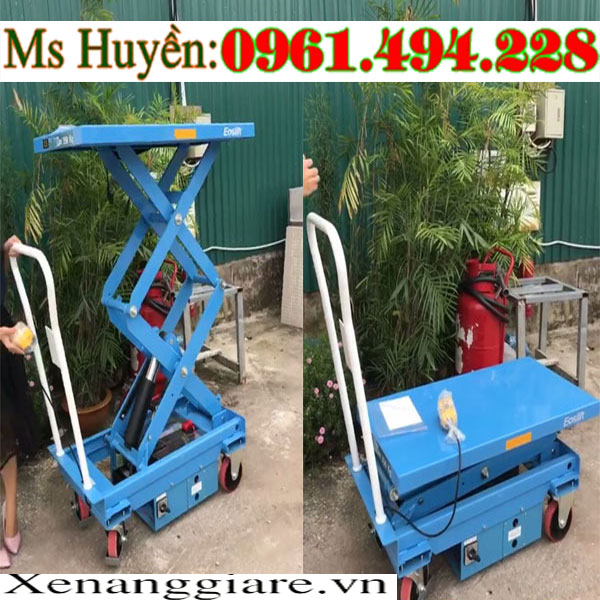 xe nâng mặt bàn bằng điện 350 kg