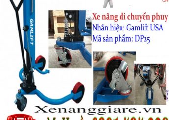 Xe di chuyển thùng phuy tại hà nam